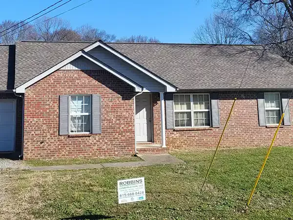 New shingles installed on small home