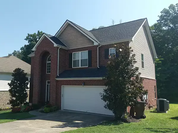 New shingles on two-story home