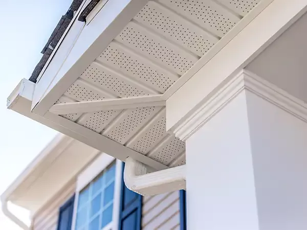 Close up of home soffit